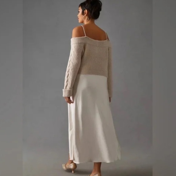 NWOT Anthropologie Mare Mare Layered Sweater Slip Dress - Picture 7 of 14